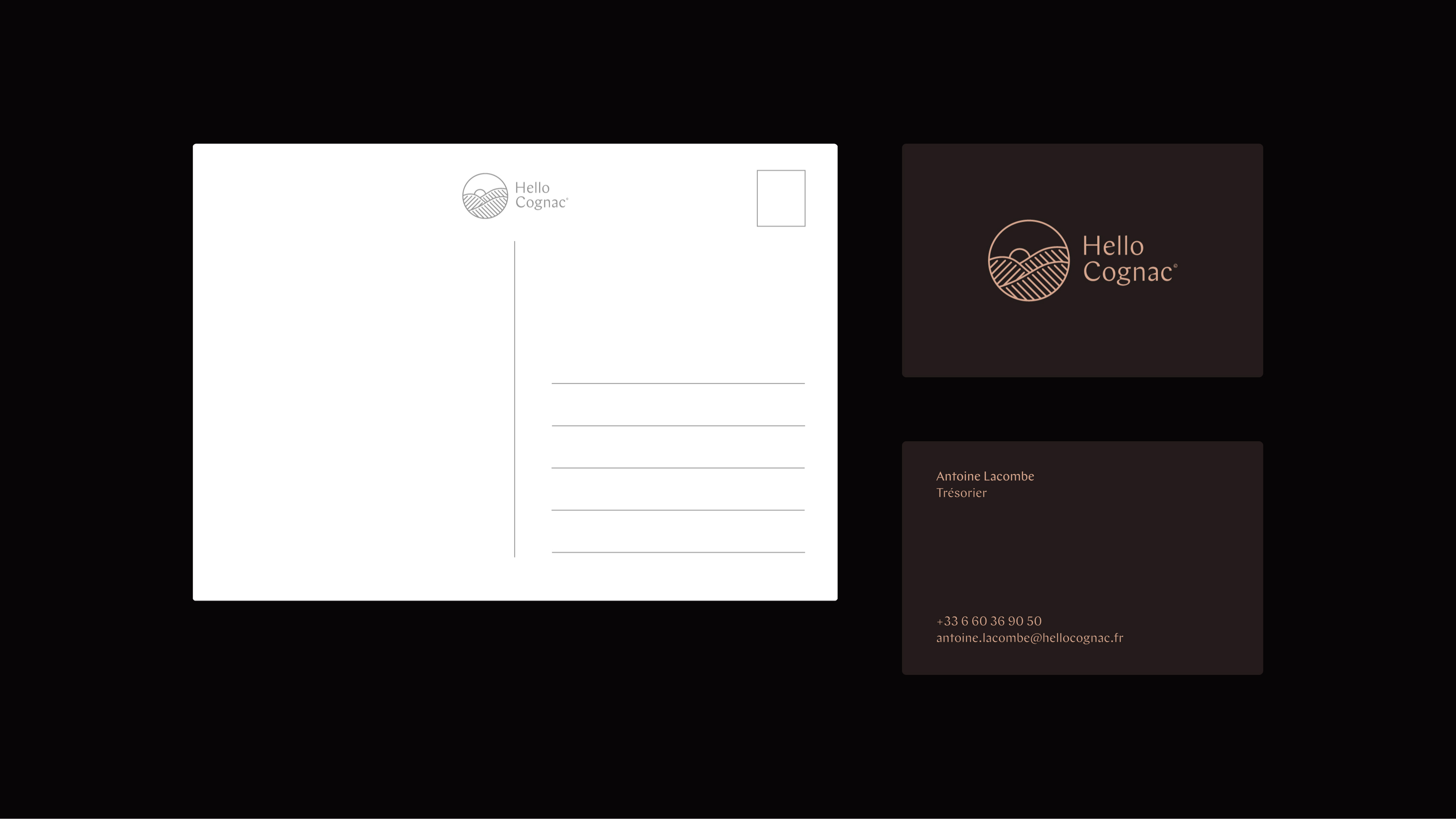 Hello Cognac prints : post cards and business cards